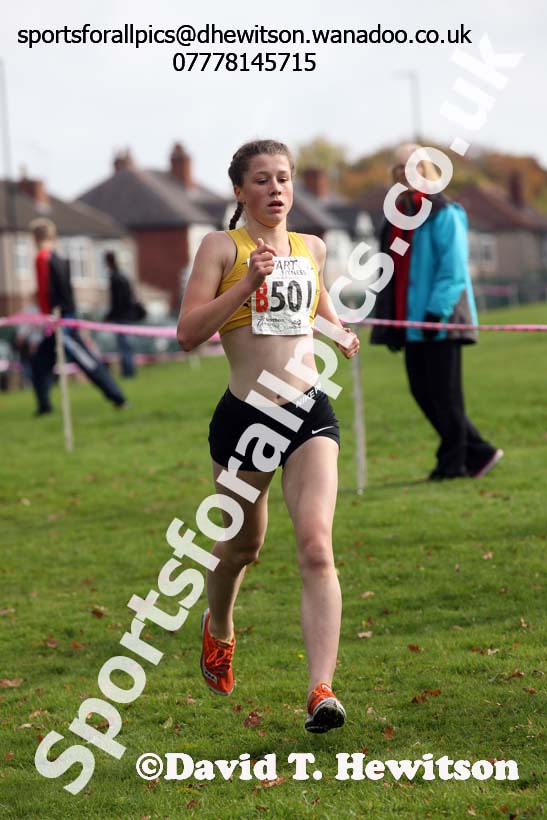 Womens under-17s Northern Cross Country Relays, Graves Park, Sheffield. Photo: David T. Hewitson/Sports for All Pics